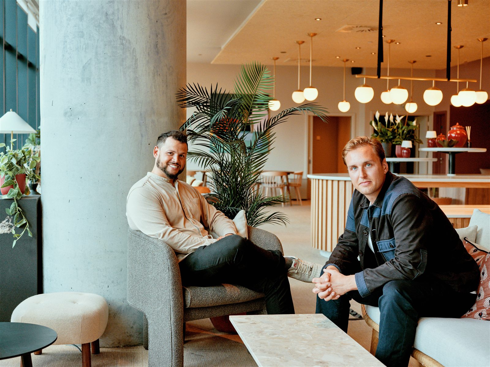 Jermaine Browne and Charlie Gayner, Re:shape's founders