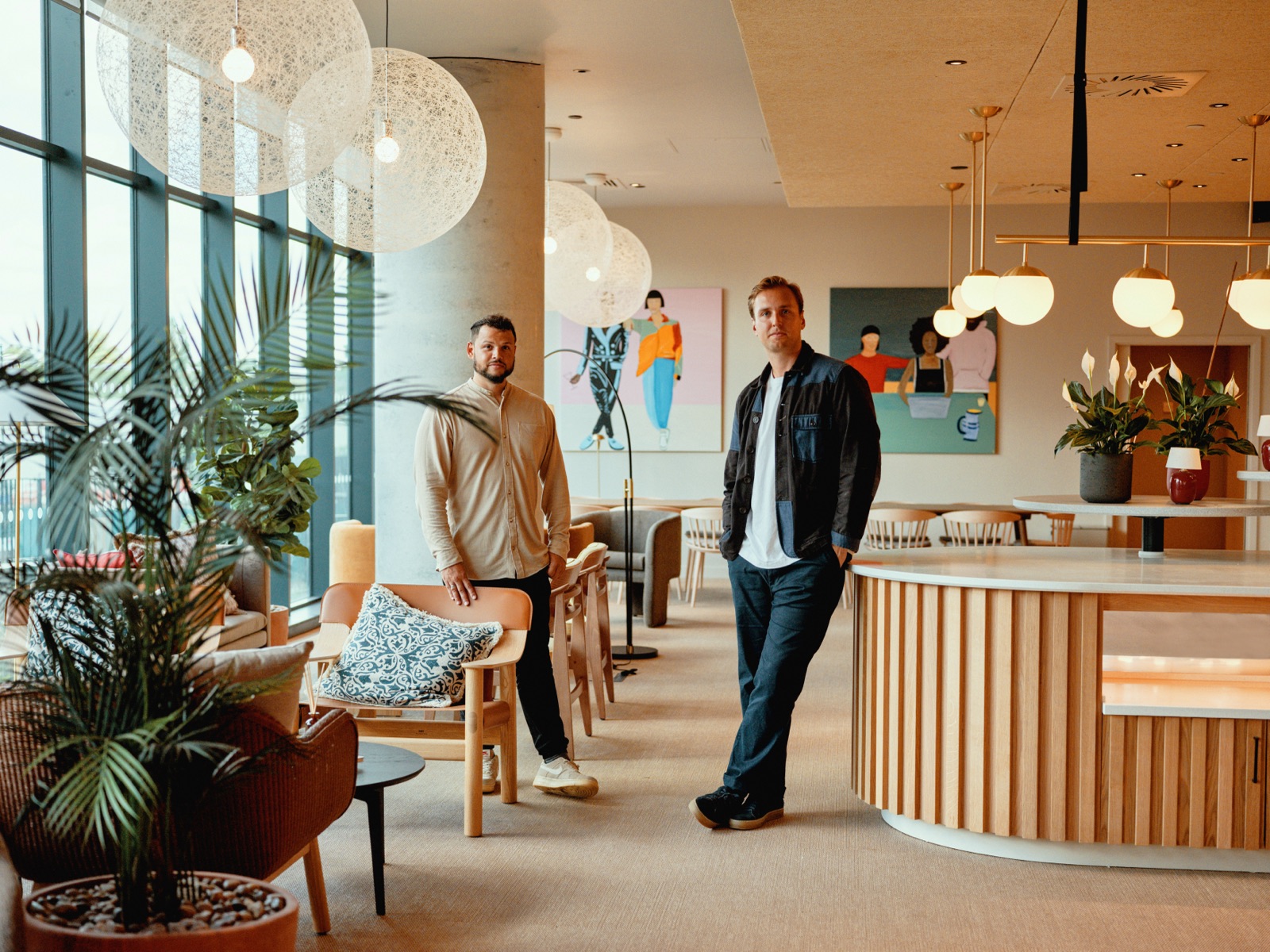 Jermaine Browne and Charlie Gayner, Re:shape's founders